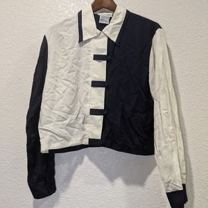 NWOT Vintage Tower Hill Blue and White Top